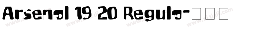 Arsenal 19 20 Regula字体转换